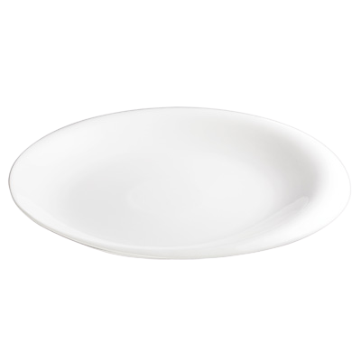 Plate Creamy White Porcelain 14" - 12 Plates/Case