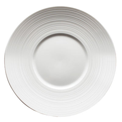 Plate Bright White Porcelain 10" Diameter - 24 Plates/Case