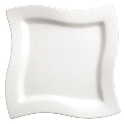 Plate Bright White Porcelain 9-1/4" - 12 Plates/Case