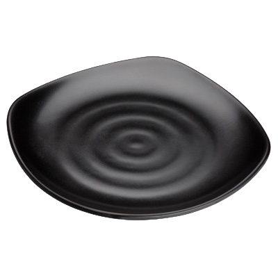 Plate Black Melamine 8-3/4" - 24 Plates/Case