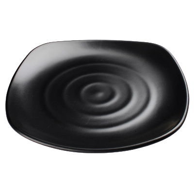 Plate Black Melamine 11-3/4" - 24 Plates/Case