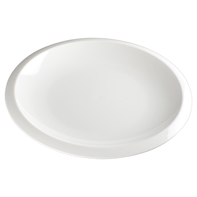 Plate Creamy White Porcelain 12-1/2" - 12 Plates/Case