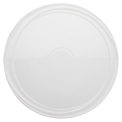 Plate Bright White Porcelain 11" Diameter - 12 Plates/Case