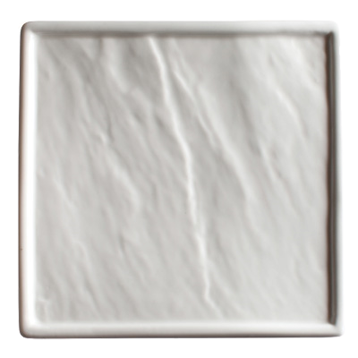 Platter Creamy White Porcelain 8-1/2" - 4 Platters/Pack