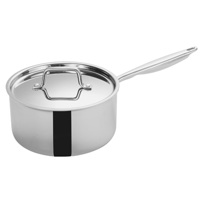 Tri-Gen™ Induction-Ready Sauce Pan with Cover 4-1/2 qt. Stainless Steel 8-1/2" Diameter x 5-15/16" Height