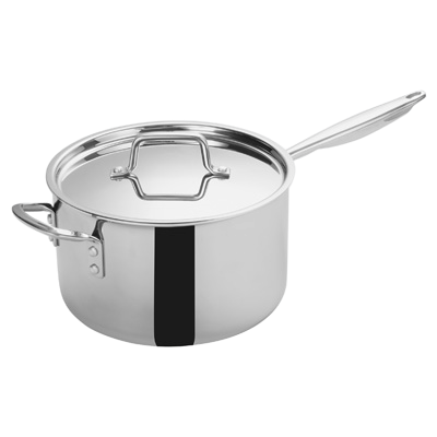 Tri-Gen™ Induction-Ready Sauce Pan with Cover 7 qt. Stainless Steel 9-1/2" Diameter x 7-7/8" Height
