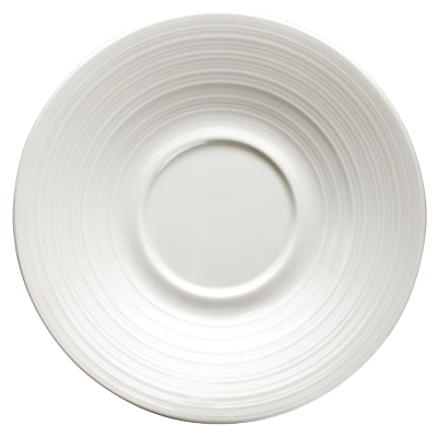 Saucer Bright White Porcelain 6" Diameter - 36 Saucers/Case
