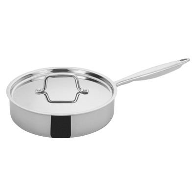 Tri-Gen™ Induction-Ready Sauté Pan with Cover 3 qt. Stainless Steel 9-1/2" Diameter x 4-1/3" Height
