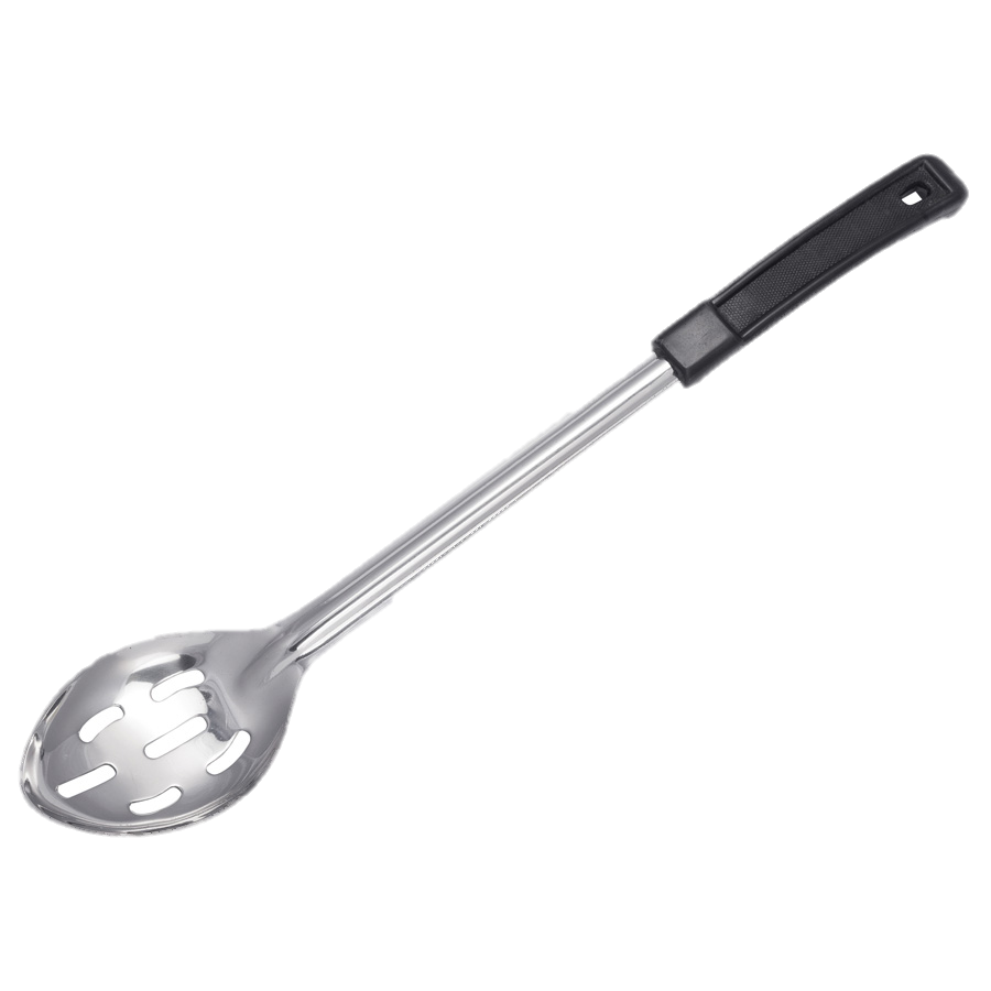 superior-equipment-supply - Winco - Basting Spoon 15" Stainless Steel Slotted With Plastic Handle