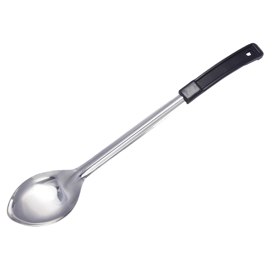 superior-equipment-supply - Winco - Serving Spoon 13" Stainless Steel Solid With Plastic Handle