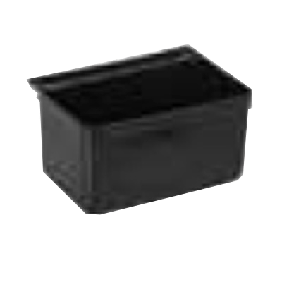 Silverware Bin Black Plastic 13"W x 9"D x 7"H