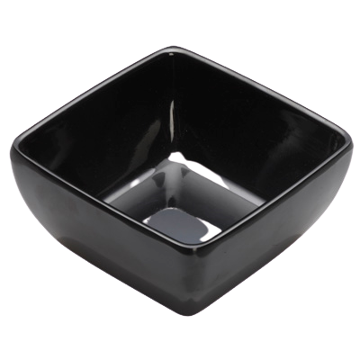 Mini Bowl 5 oz. Black Melamine 3-1/2" - 48 Bowls/Case