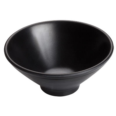 Bowl Black Melamine 5-3/8" Diameter - 24 Bowls/Case