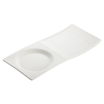 Tray Bright White Porcelain 10-1/2" x 5" - 24 Trays/Case