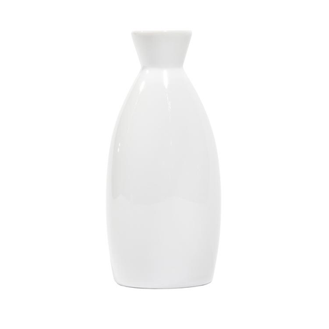 Town Sake Bottle 4.5oz Ceramic White - Dozen