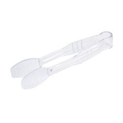 Tongs Flat Grip 6" Clear Polycarbonate