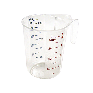 Measuring Cup with Raised External Markings Polycarbonate 1 Cup