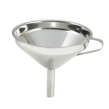 Funnel Wide Mouth Stainless Steel Mirror Finish 5"