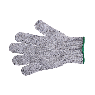 MercerMax® Cut Glove Gray With Green Cuff Size M