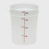Cambro Polyethylene Round Food Storage Container 4 Qt. White