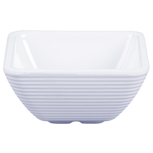 TableCraft SaferFoods Ramekin Square Sauce Cup 4 oz. White Melamine