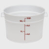 Cambro Polyethylene Round Food Storage Container 12 Qt. White