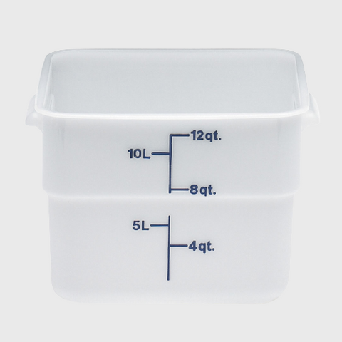 CamSquare Polyethylene Food Storage Container 12 Qt. White
