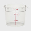 Camwear Polycarbonate Round Food Storage Container 6 Qt. Clear