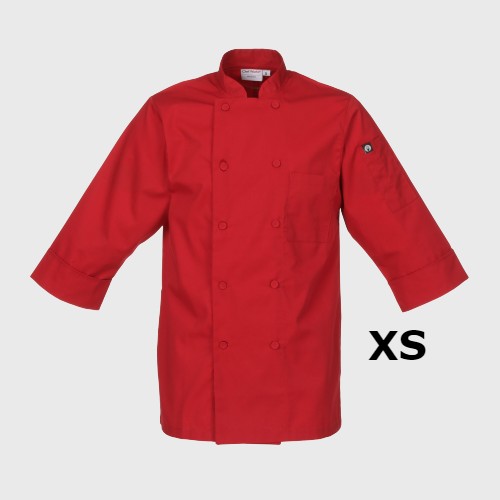 Chef Works Morocco Chef Coat Red XS