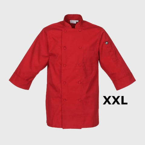 Chef Works Morocco Chef Coat Red 2XL