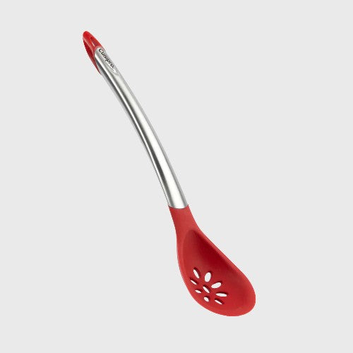 Cuisipro Silicone Slotted Spoon Red 12"