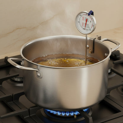 Taylor 3505 2" Dial Candy, Jelly & Deep Fry Thermometer with 6" Stem, -40°F to 450°F