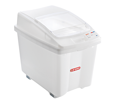 Araven Ingredient Bin 21 Gallon 25-3/4" x 17-1/9" x 22"H White High-Density Polyethylene