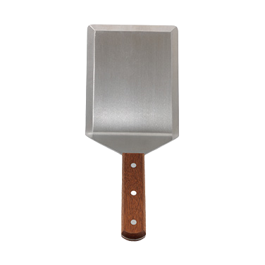 Offset Turner Stainless Steel Satin Finish with Wood Handle 5" x 6" Blade