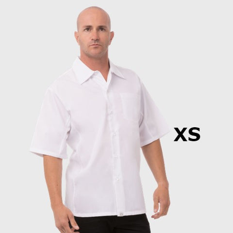 Chef Works Cook Shirt Short Sleeve White XS
