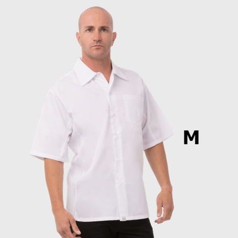 Chef Works Cook Shirt Short Sleeve White Medium