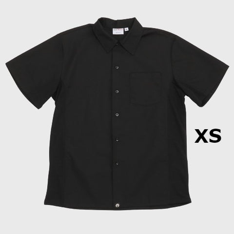 Chef Works Cook Shirt Short Sleeve Black XS