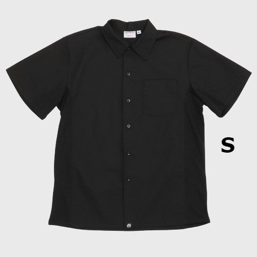 Chef Works Cook Shirt Short Sleeve Black Small