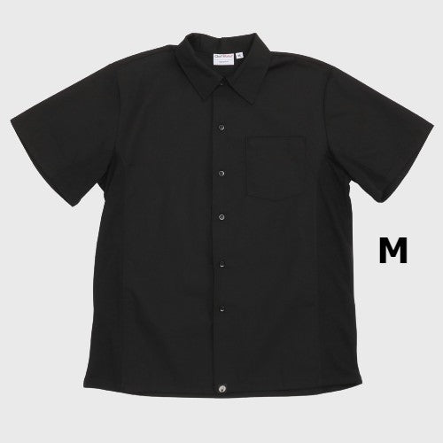 Chef Works Cook Shirt Short Sleeve Black Medium