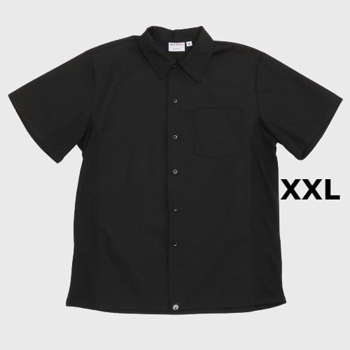 Chef Works Cook Shirt Short Sleeve Black 2XL