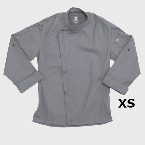 Chef Works Hartford Chef Coat Gray XS