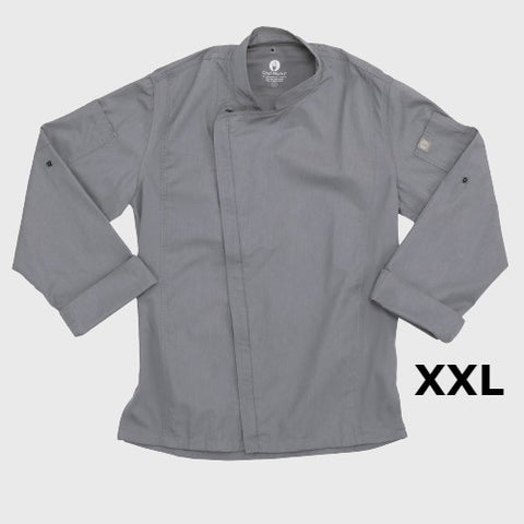 Chef Works Hartford Chef Coat Gray 2XL