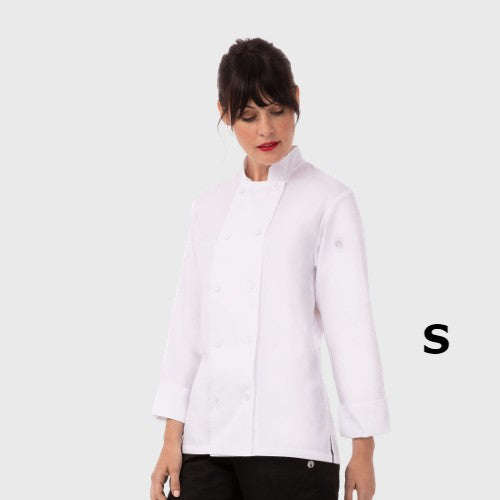 Chef Works Women's Sofia Chef Coat White Small