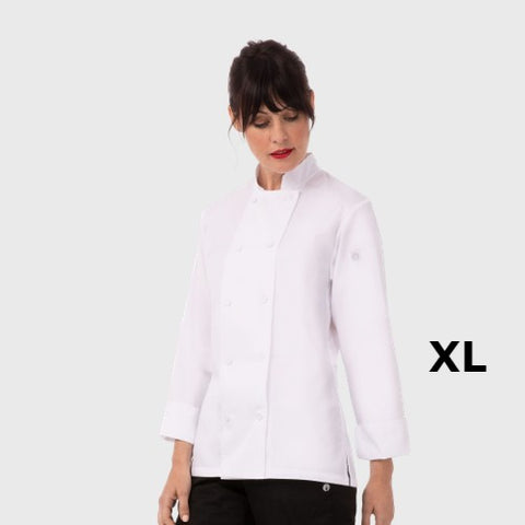 Chef Works Women's Sofia Chef Coat White XL
