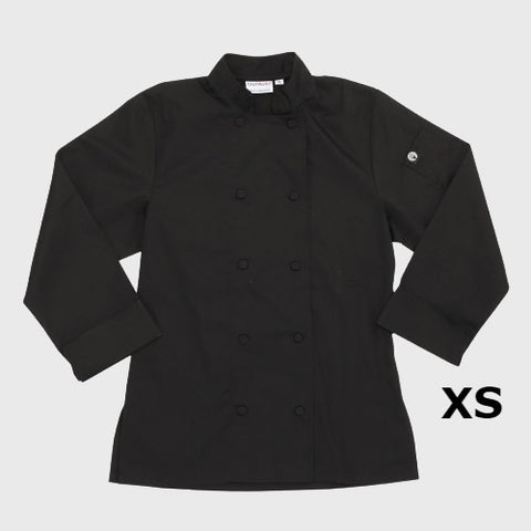 Chef Works Women's Sofia Chef Coat Black XS