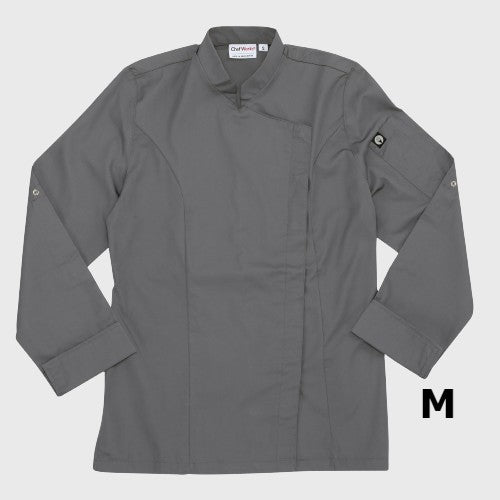 Chef Works Women's Lansing Coat Gray Medium