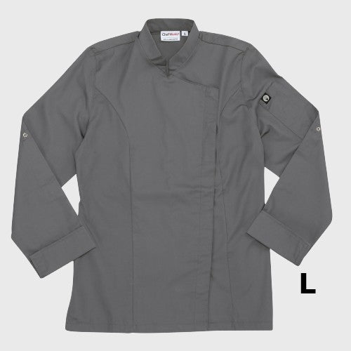 Chef Works Women's Lansing Coat Gray Large