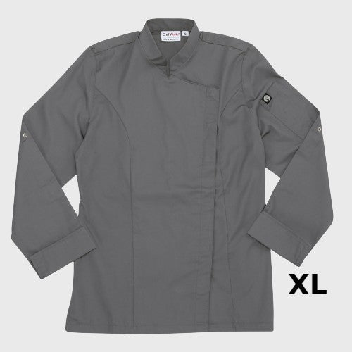 Chef Works Women's Lansing Coat Gray XL