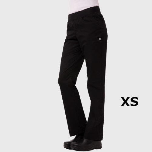 Chef Works Women's Lightweight Slim Pants Black XS