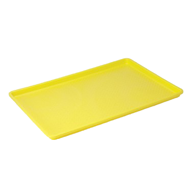Fast Food Tray Polypropylene 18" x 26" Yellow
